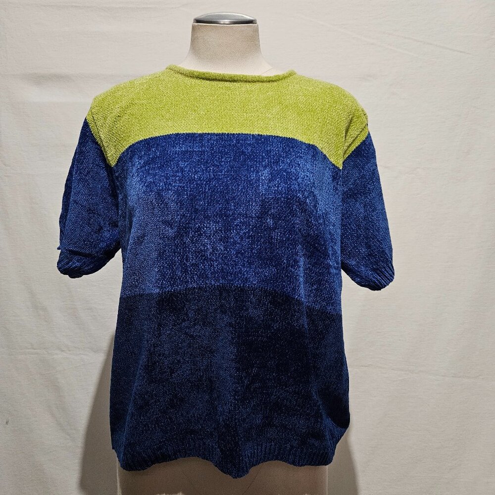 Vintage Millenium Knitwear Chenille Y2K Top. Sz M